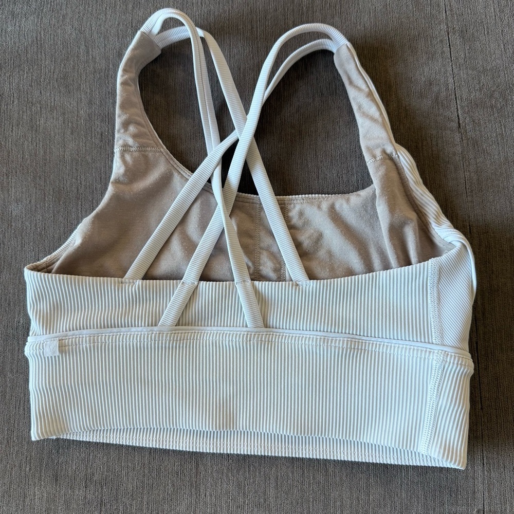 Lululemon Ribbed Energy Bra in White - Picture 3 of 6